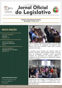 Jornal Oficial da Câmara - 205ª Edição