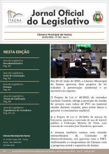 Jornal Oficial da Câmara - 207ª Edição