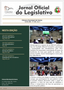 Jornal Oficial da Câmara - 206ª Edição