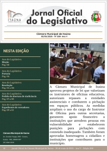Jornal Oficial da Câmara - 208ª Edição