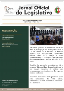 Jornal Oficial da Câmara - 204ª Edição